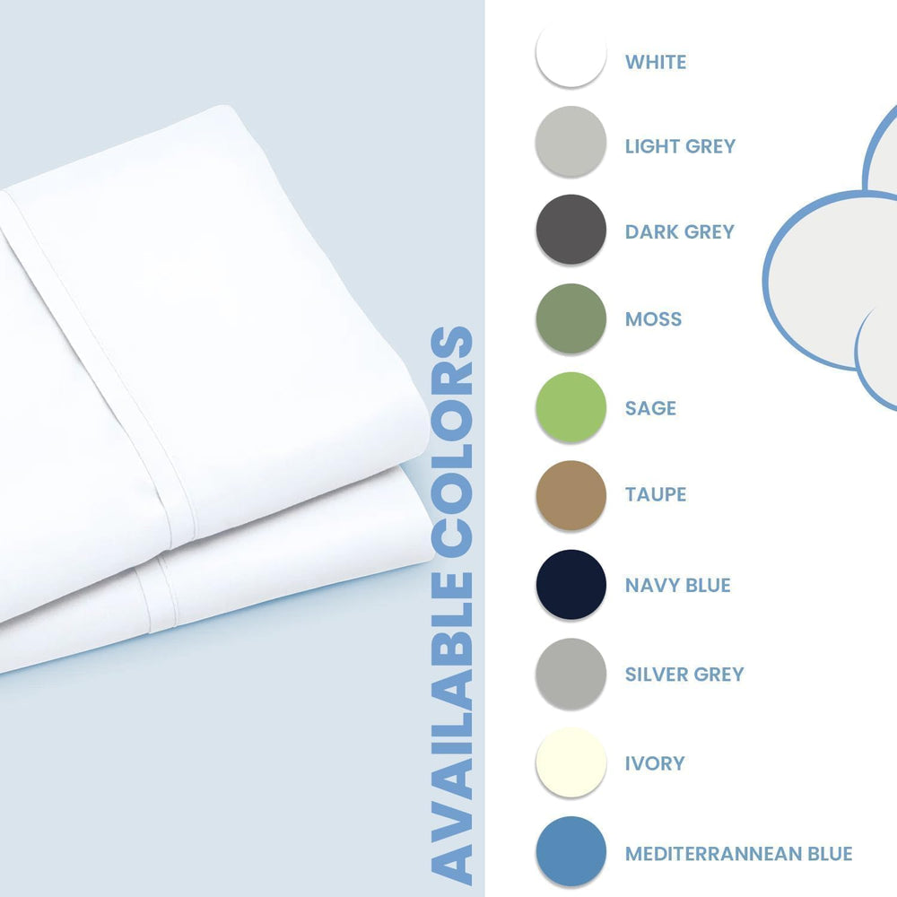 The Sky Bedding pillowcase edge stitching demonstrates quality finish and color retention.