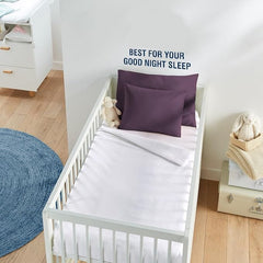 The Sky Bedding hidden zipper plum pillowcase 13x18 demonstrates secure, snag-free closure.