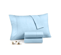 The Sky Bedding toddler pillowcase set flatlay shows 14x20 covers for travel and decor
