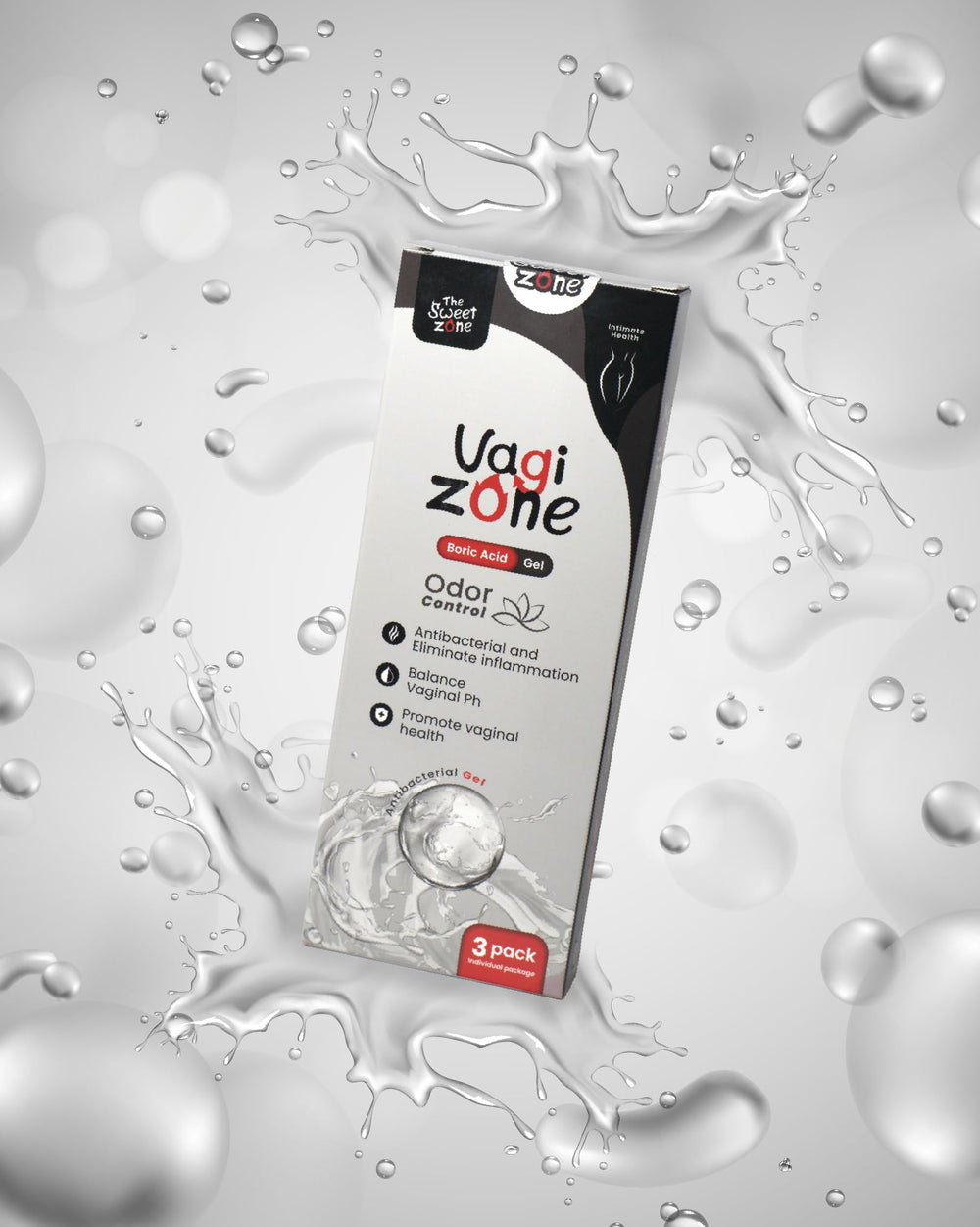 Vagizone travel-friendly packaging designed for on-the-go refreshment