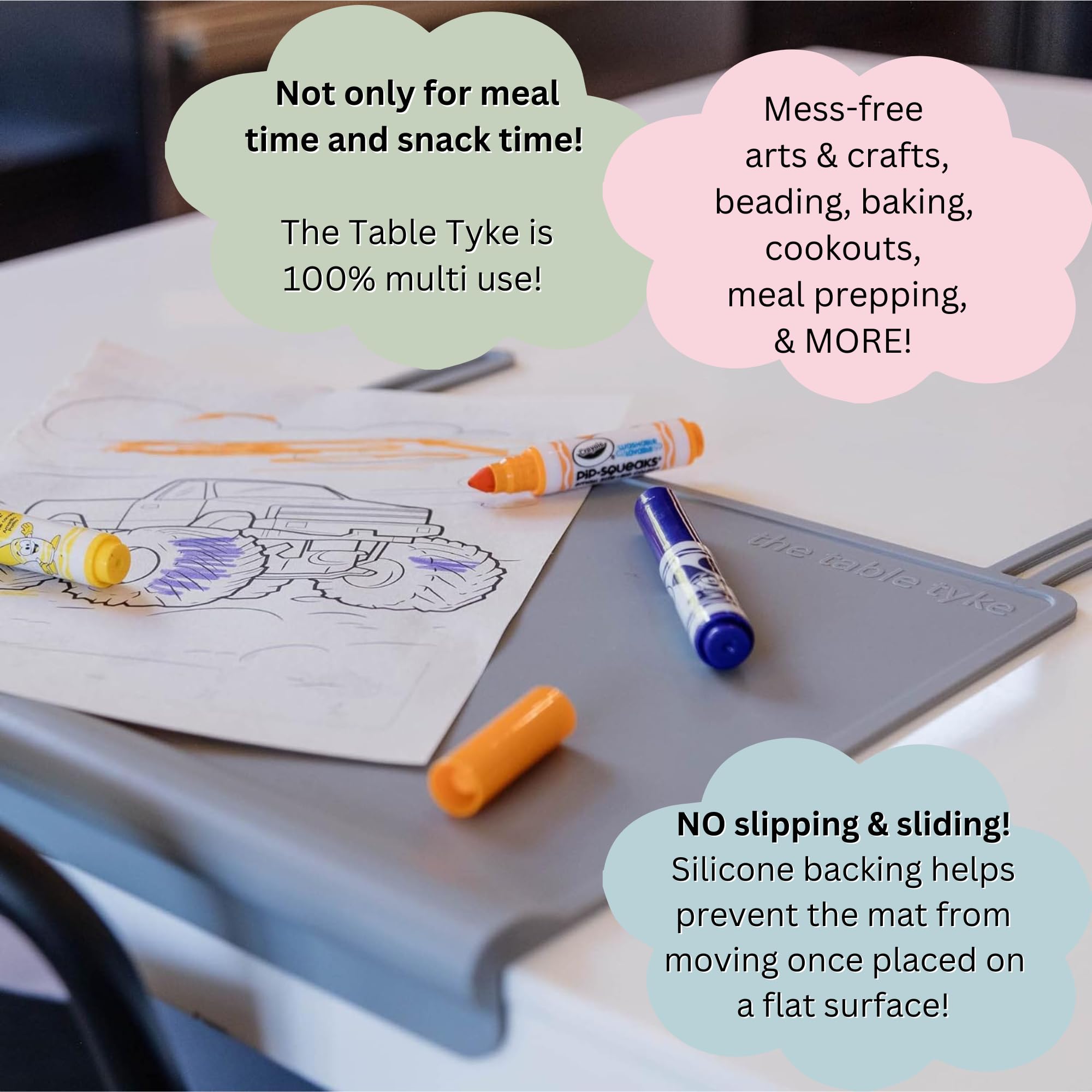 The Table Tyke placemat growing with child from baby to toddler