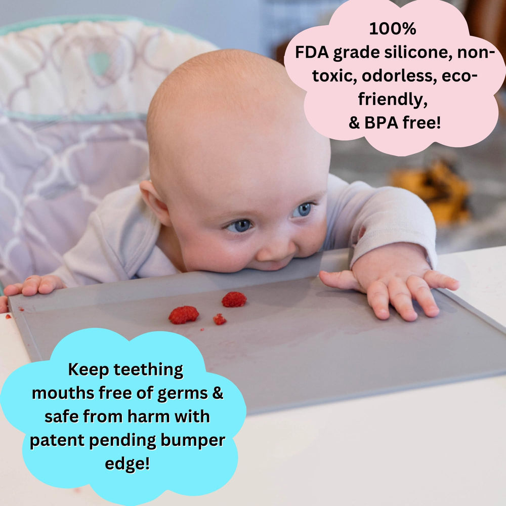The Table Tyke roll-up placemat with travel loops stays portable.