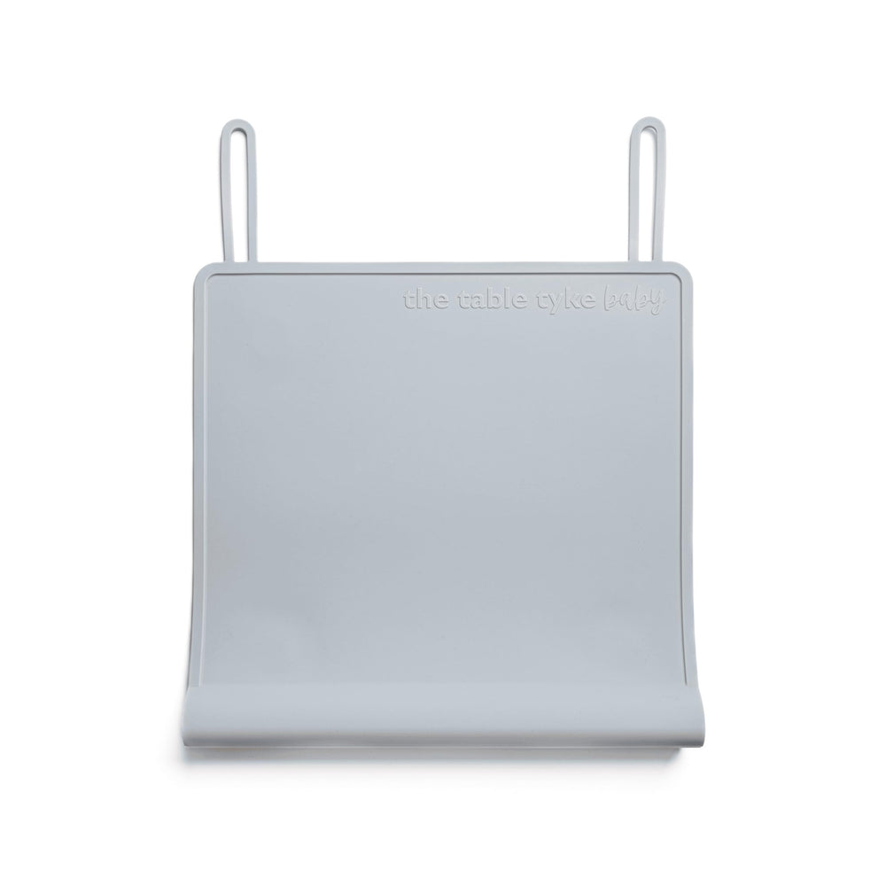 The Table Tyke slate grey edge bumper cushions sharp table edges for safe family dining.