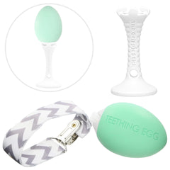 The Teething Egg baby teether for soothing gums and safe chewing.