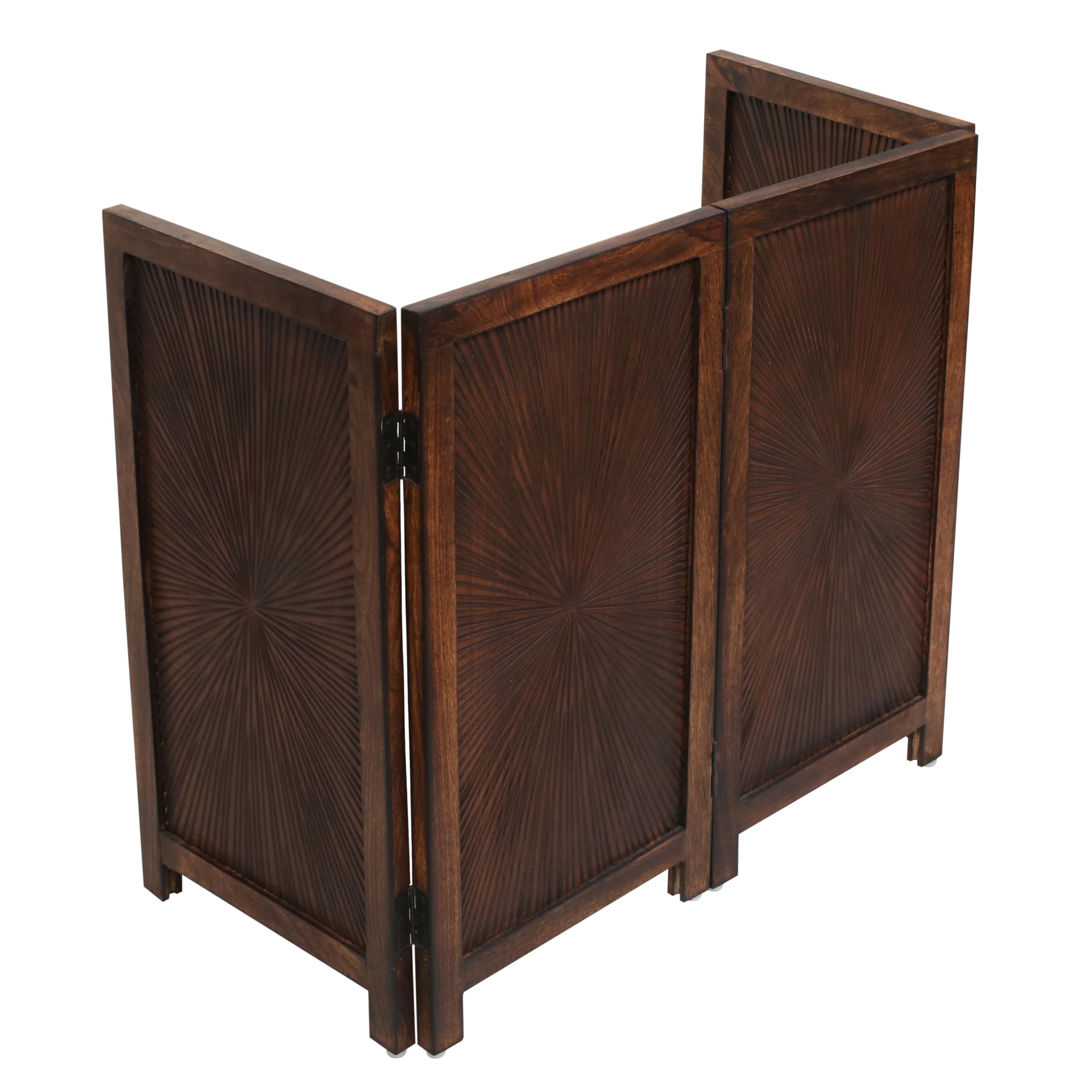 The Wooden Town freestanding design provides stability without wall mounting for flexible placement.