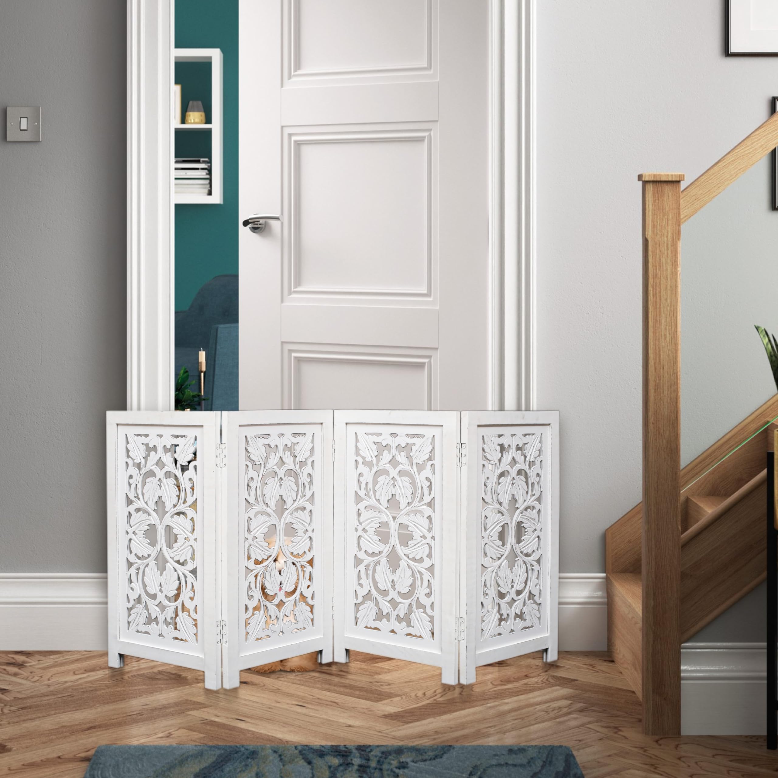 The Wooden Town fully assembled gate saves time, ready to deploy.