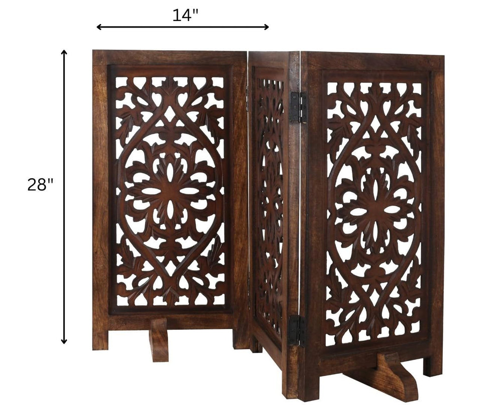The Wooden Town fully assembled pet gate ready for immediate use.