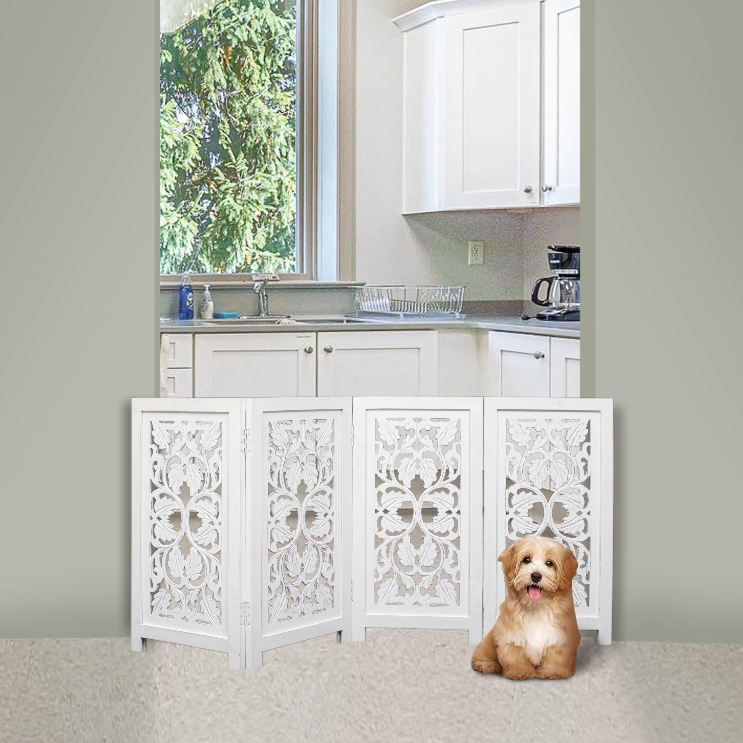The Wooden Town white finish adds a clean, decorative touch.