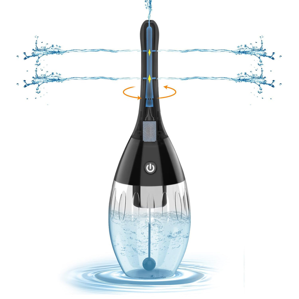 TheClover electric enema 360° clean offers complete coverage for gentle cleansing.