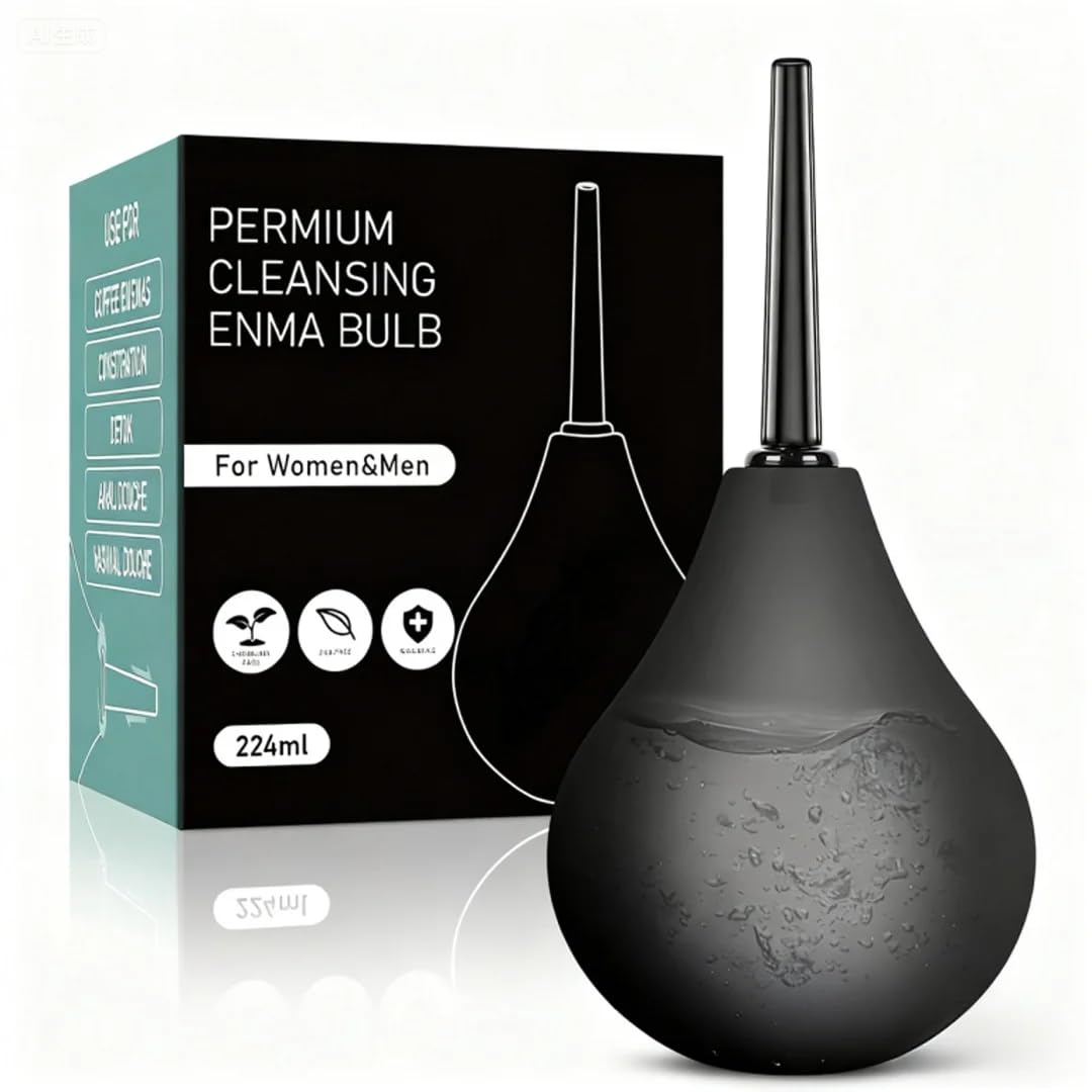 TheClover Enema Bulb 8oz with ergonomic design for easy, comfortable cleansing.