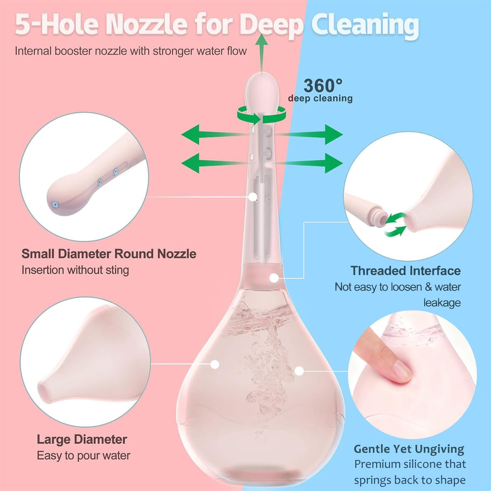 TheClover minimalist douche design blends discreet style with hygienic practicality.