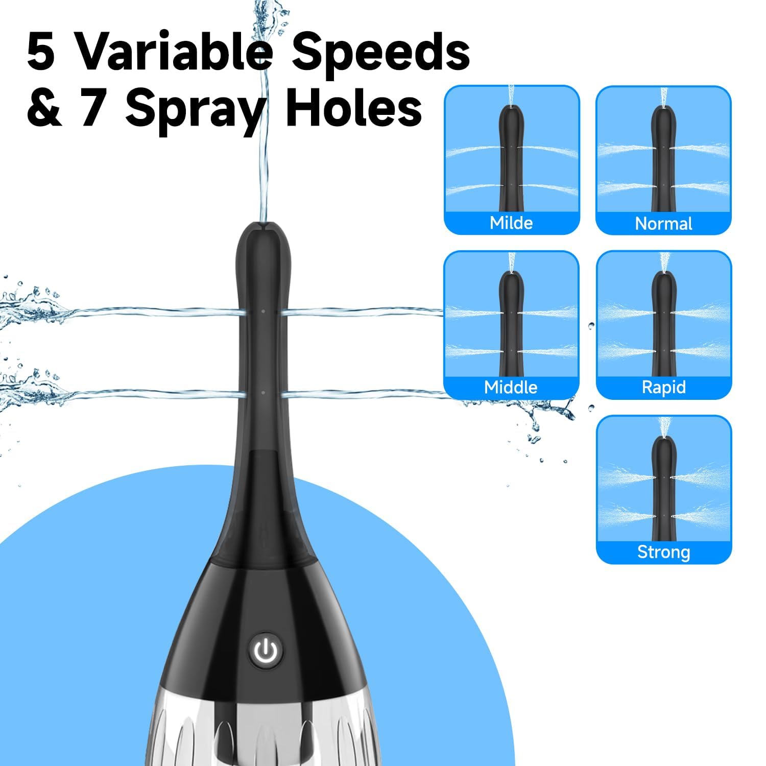 TheClover shower nozzle attachment adds versatile tub and shower use.