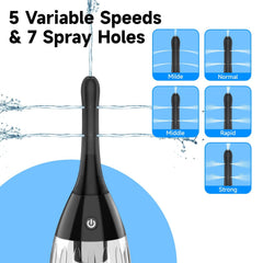 TheClover shower nozzle attachment adds versatile tub and shower use.