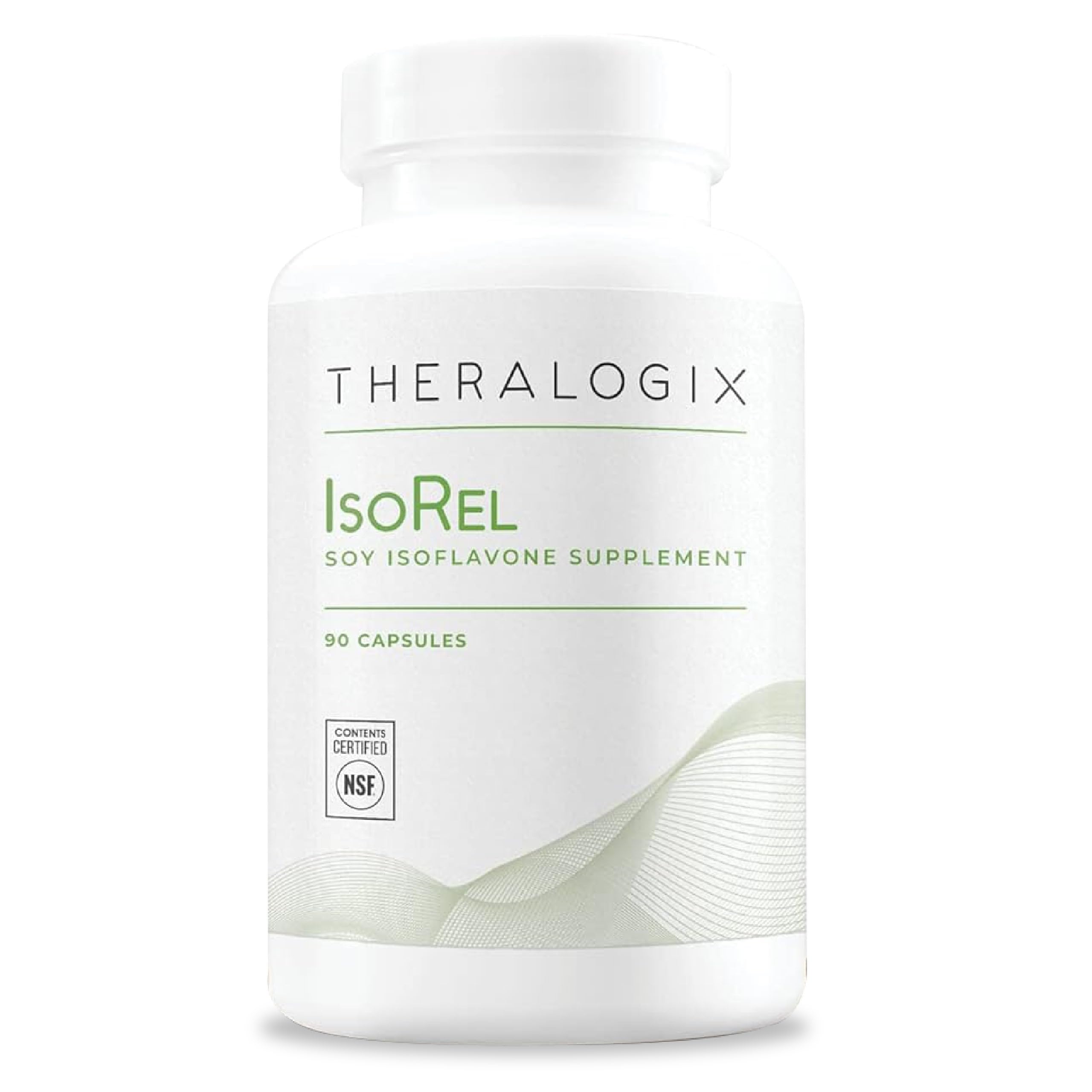 Theralogix IsoRel bottle with whole soybean extract for daily wellness