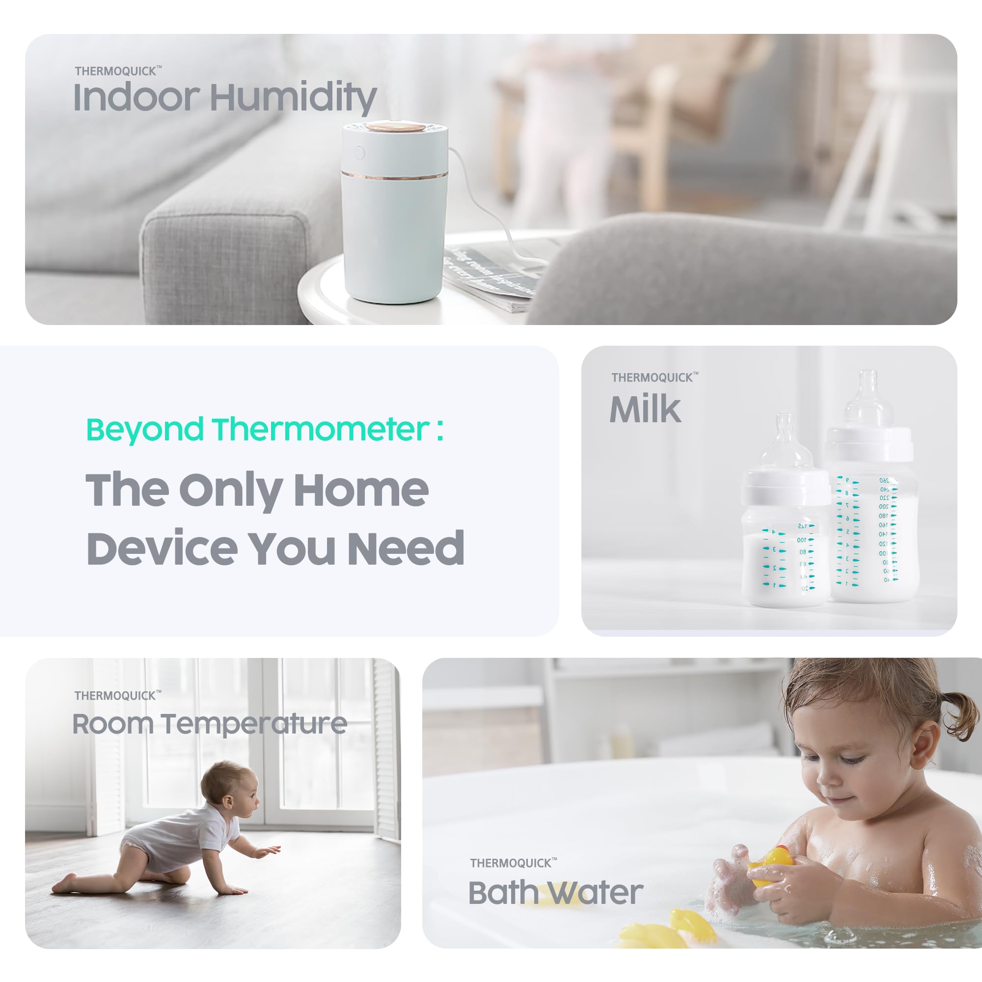 ThermoQuick auto power-off conserves battery life for families
