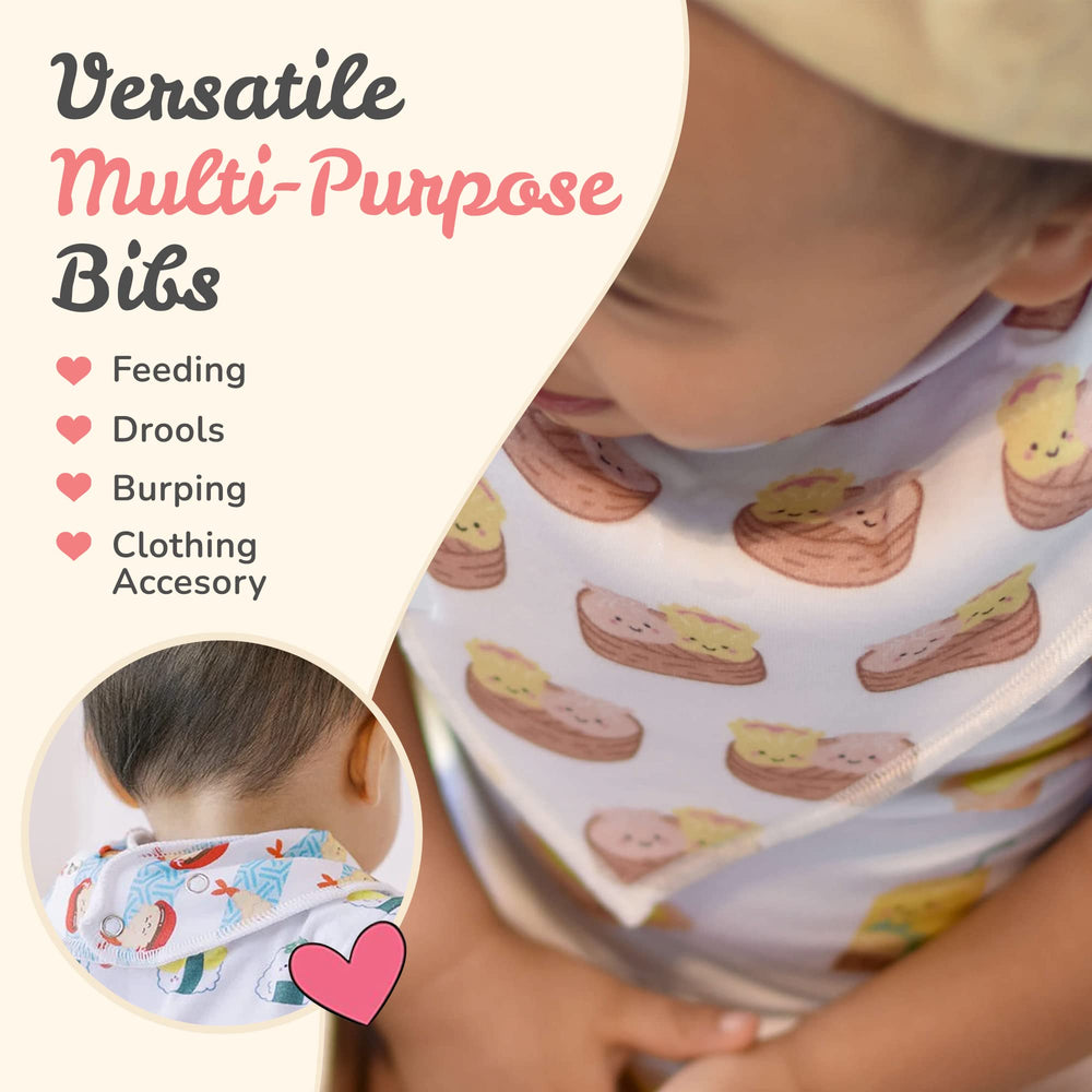 The Wee Bean bib is durable and machine washable for busy parents.