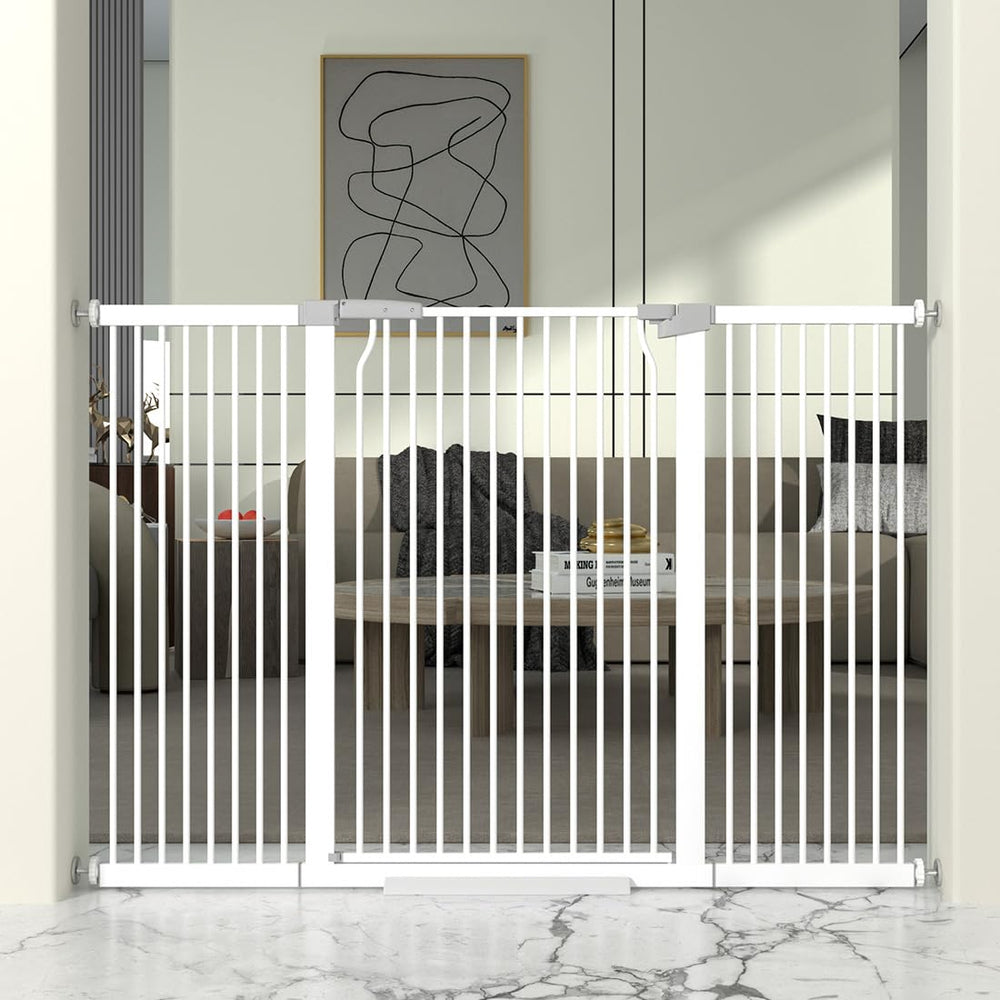 THEYFIRST 41-inch cat gate front view shows a tall, secure barrier.