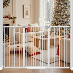 THEYFIRST 41inch gate blocks doorways for tall cat safety.