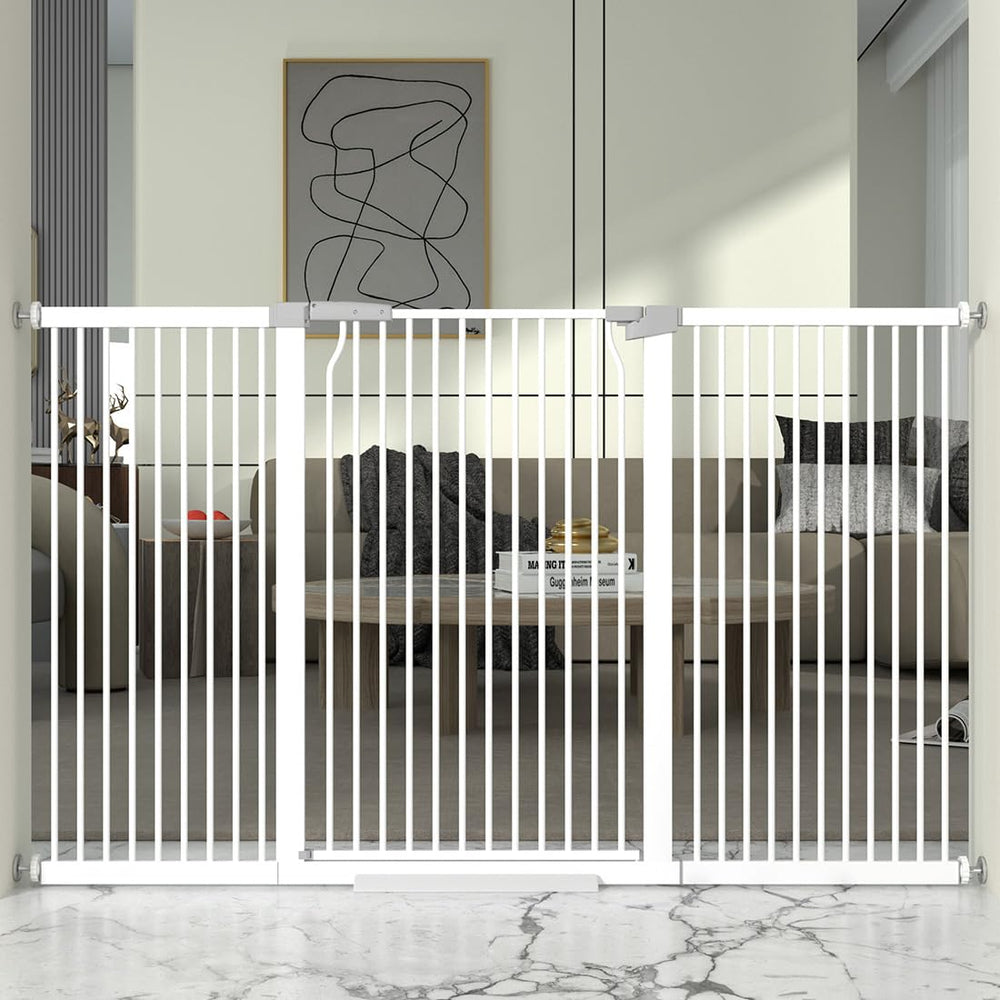TheyFirst 41-inch gate height keeps pets safely contained in doorways.