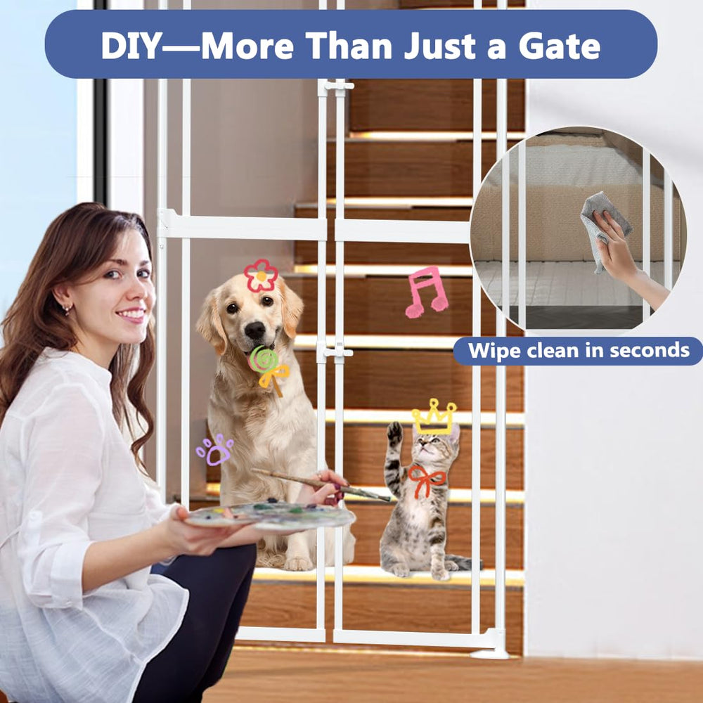THEYFIRST gate supports cats and small dogs in multi-pet homes
