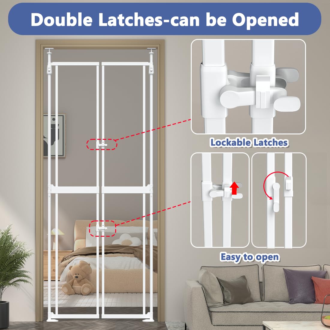 THEYFIRST walk-through design allows easy one-handed entry