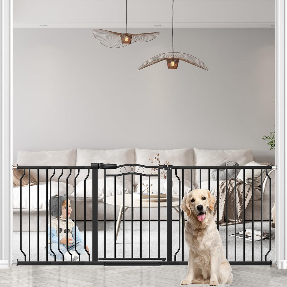 THEYFIRST durable metal baby gate designed for heavy daily use