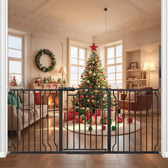 theyfirst extra-wide baby gate for stairs, no-drill setup for safe access