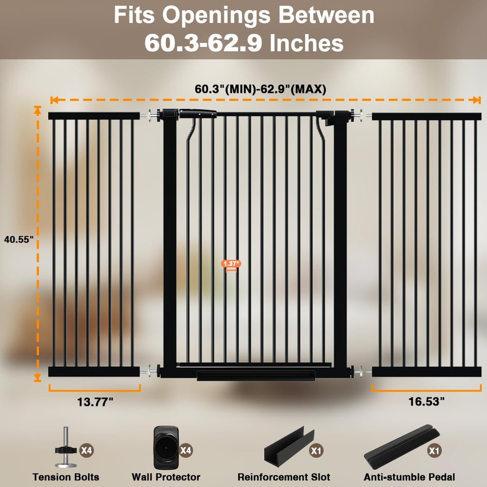 THEYFIRST no-drill installation protects walls and speeds setup.