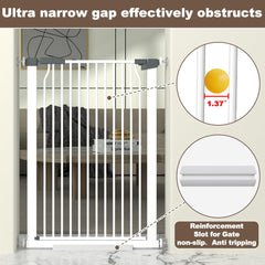 TheyFirst no-drilling indoor gate installs easily without wall damage.
