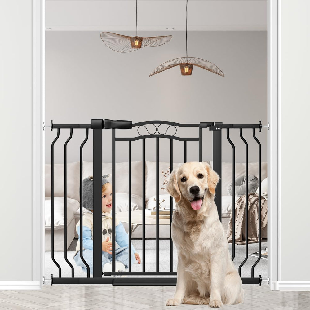 No-drilling installation of THEYFIRST gate with pressure mounts.