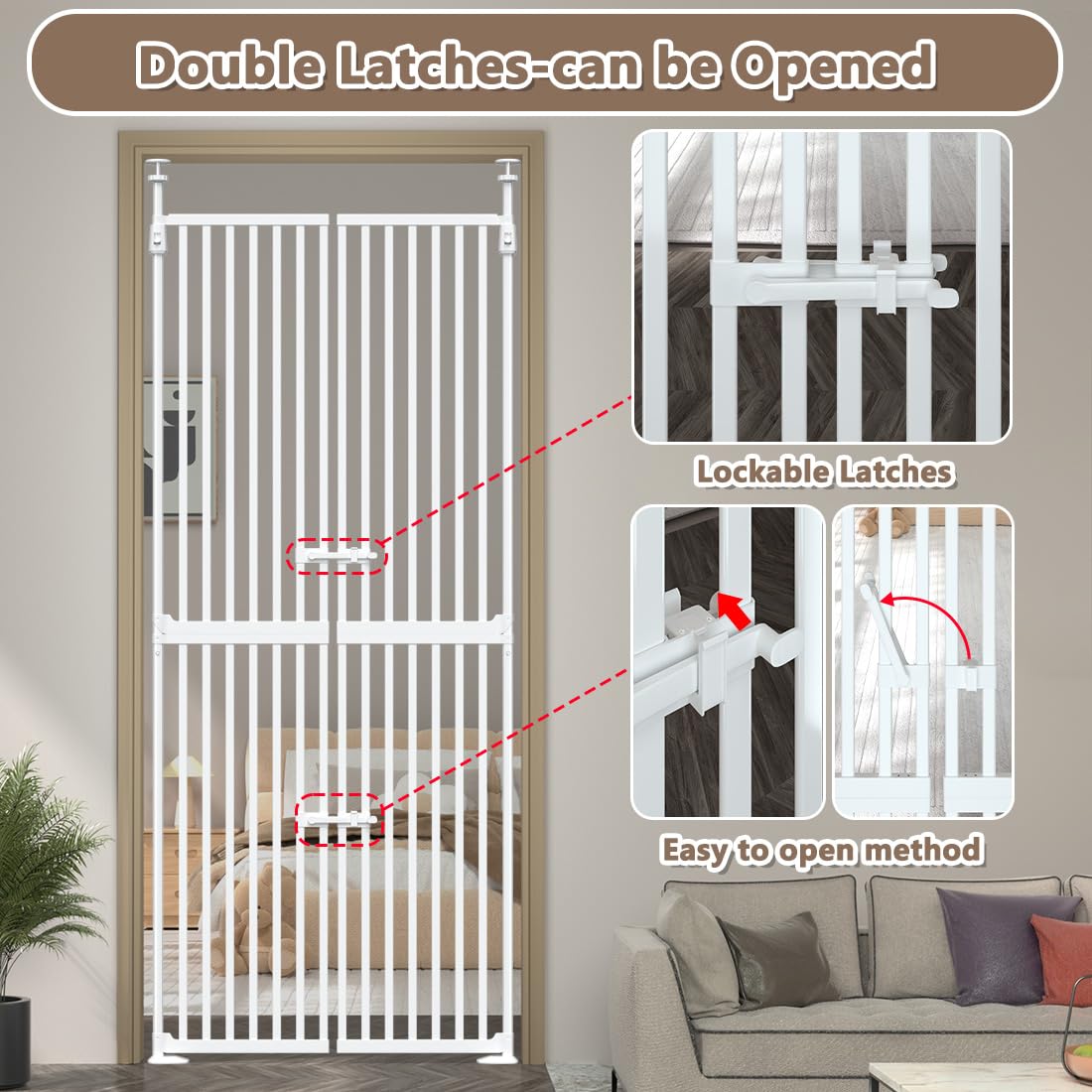 THEYFIRST no-drilling installation preserves walls and makes setup hassle-free.