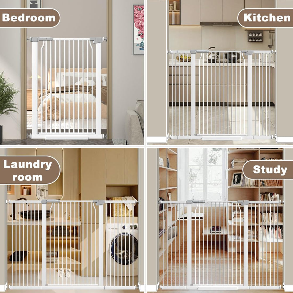 THEYFIRST one-handed operation lets adults open easily while keeping pets contained.