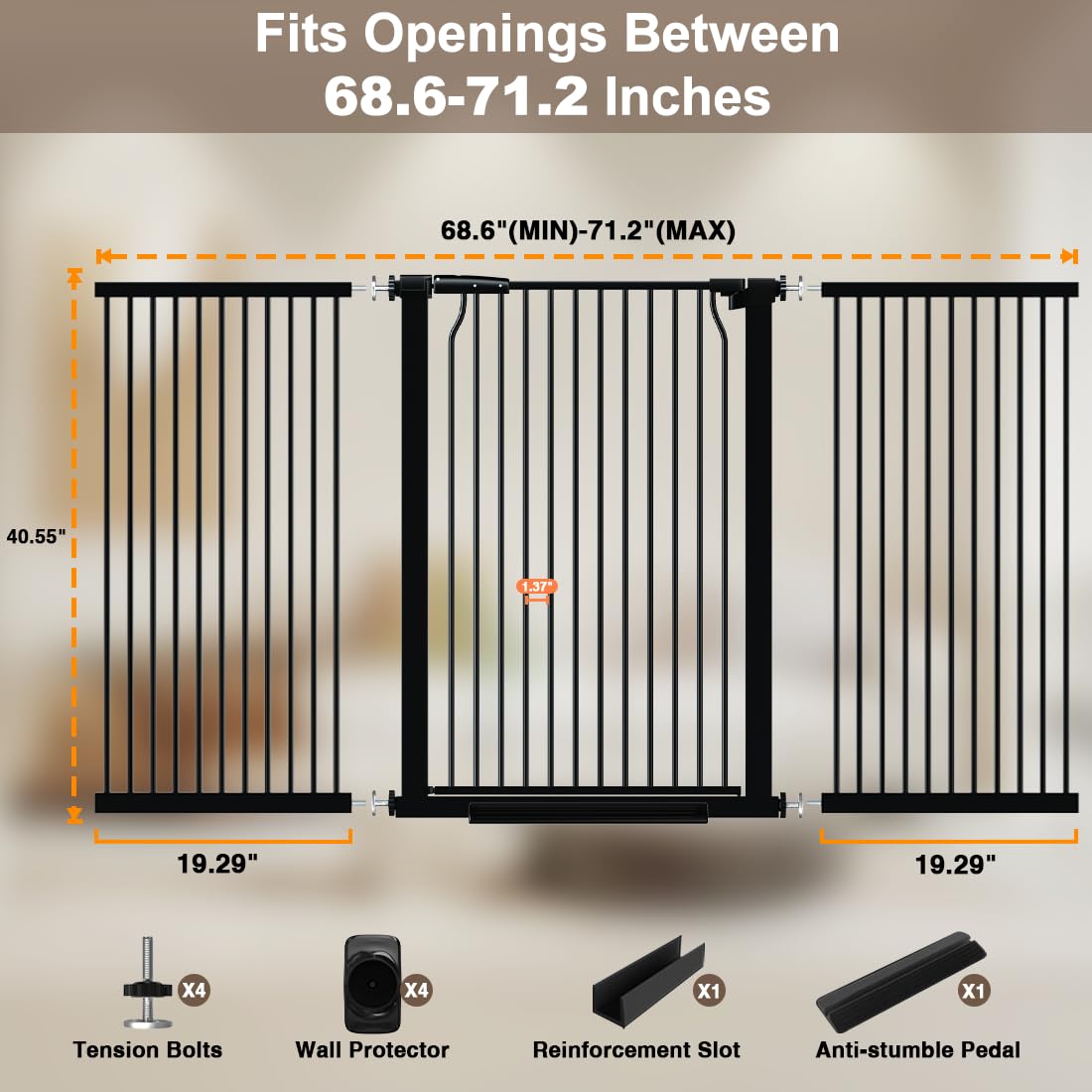 THEYFIRST pressure-mounted easy installation means tool-free setup.