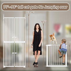 THEYFIRST retractable support rods enable flexible installation across doorframes.