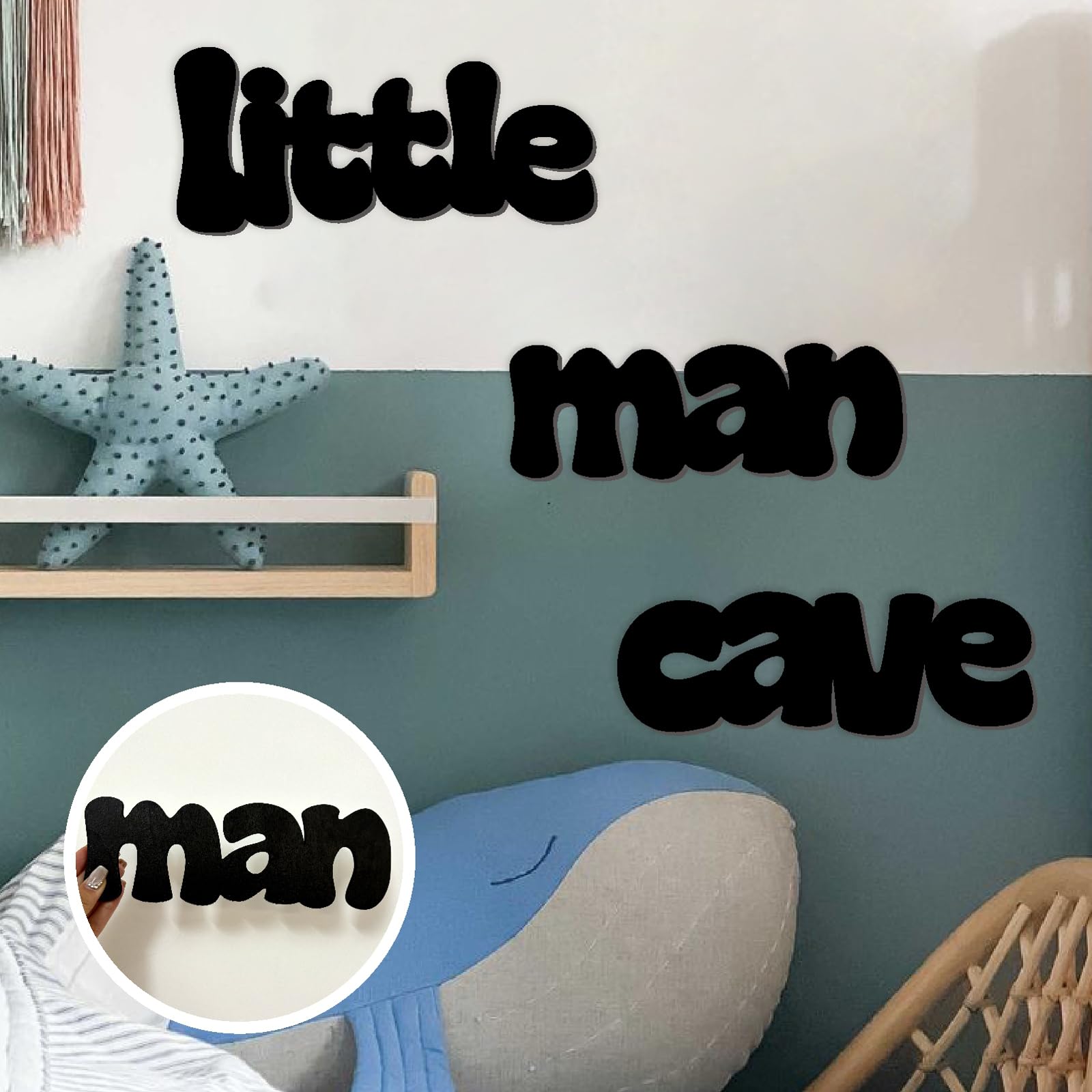 THEYGE Gaming room wood sign decor playful focal point
