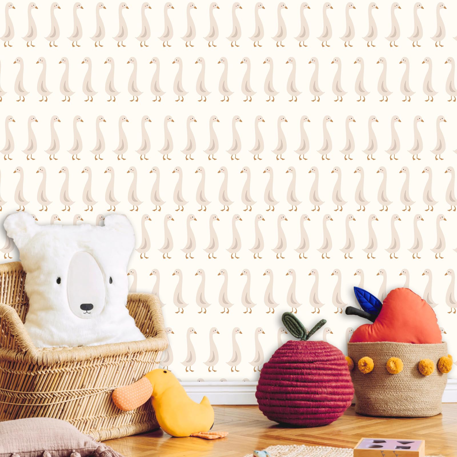 THEYGE goose wall decals for baby room update with peel-and-stick ease
