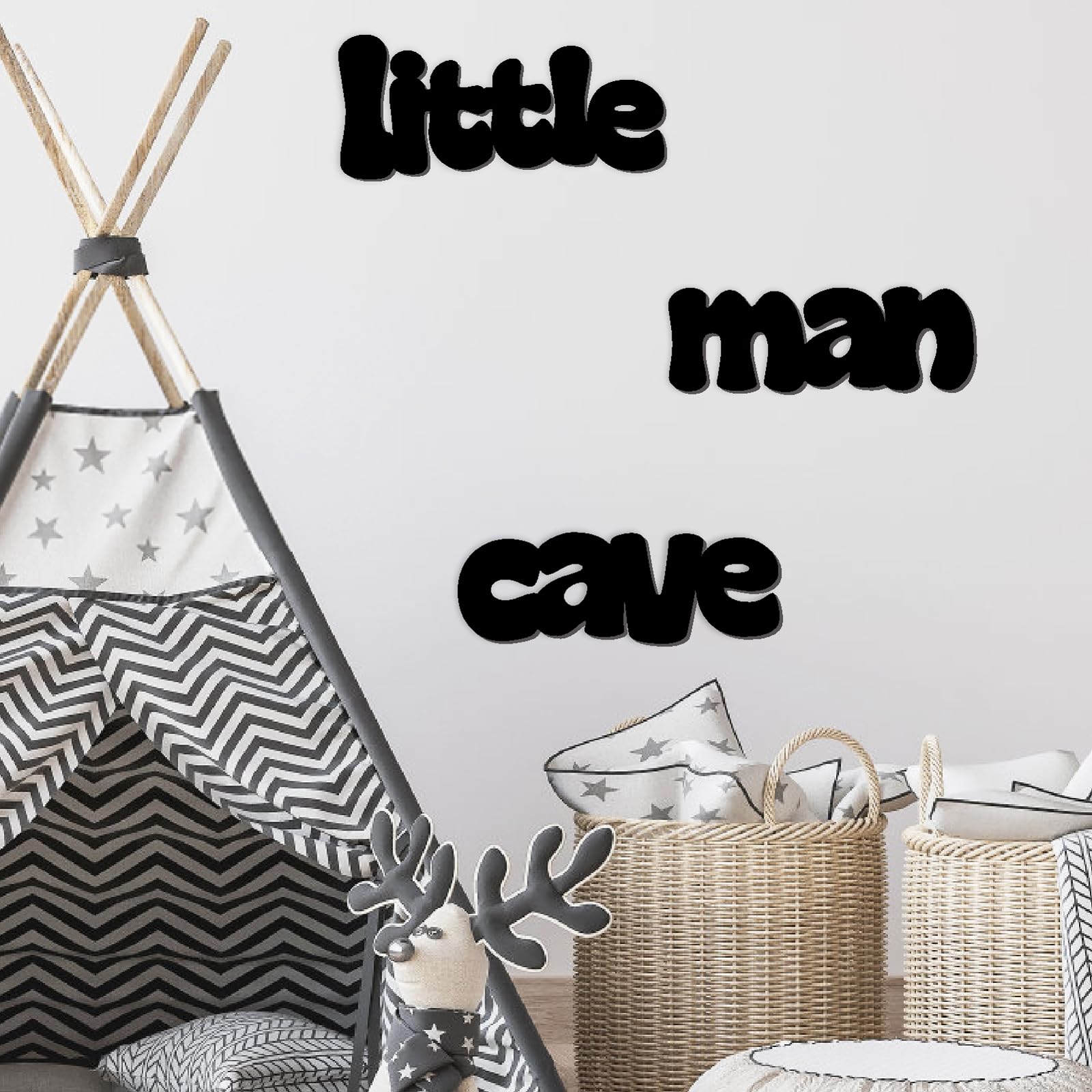 THEYGE Nursery playroom wood sign decor warm texture for nurseries and play areas