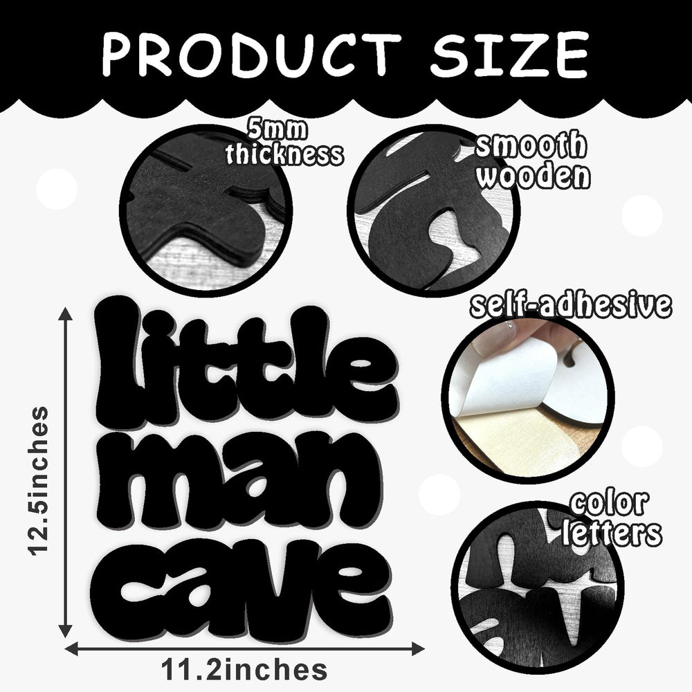 THEYGE Peel-stick wood wall sign easy installation without wall damage