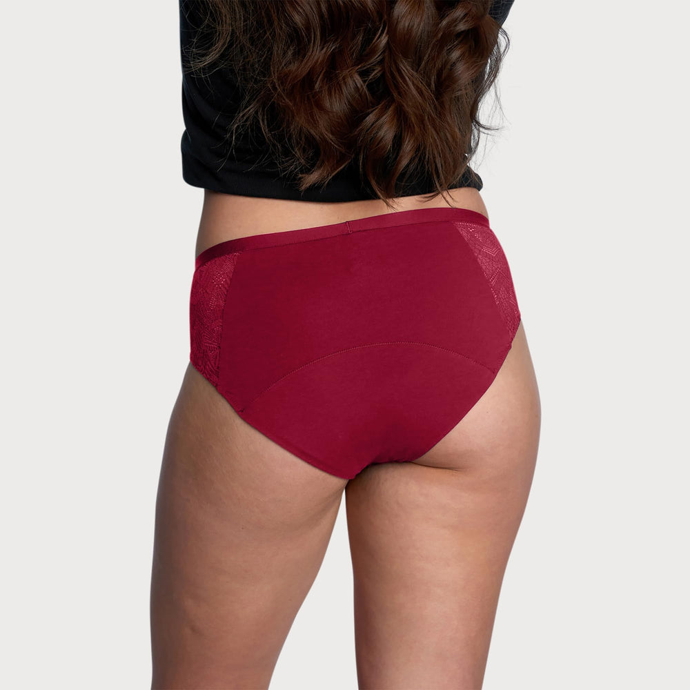 Cross-section view of Thinx absorbent core for multi-layer protection.