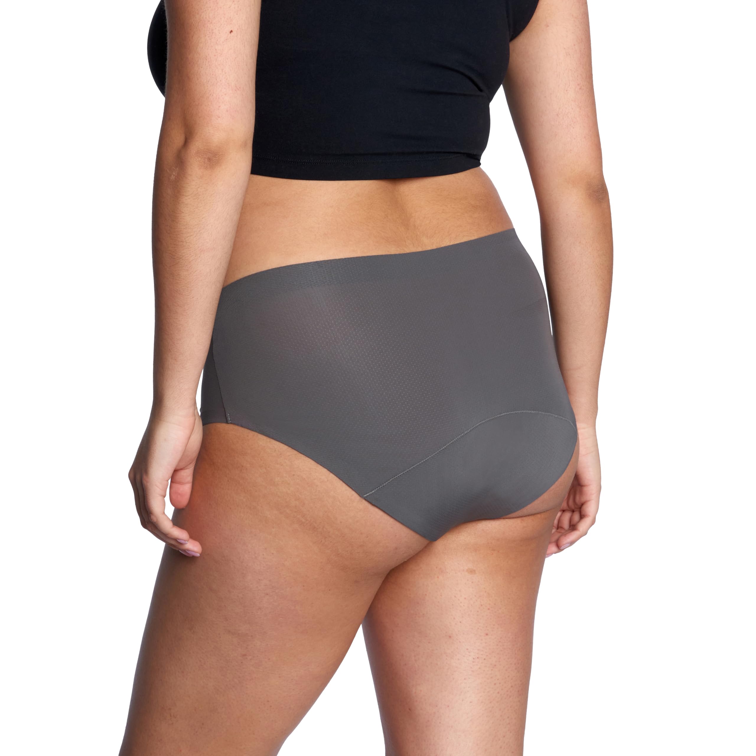 THINX all-day absorbency hip hugger ready for busy days.