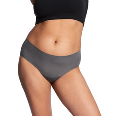 Thinx breathable hip hugger back view with discreet profile and flexible fit