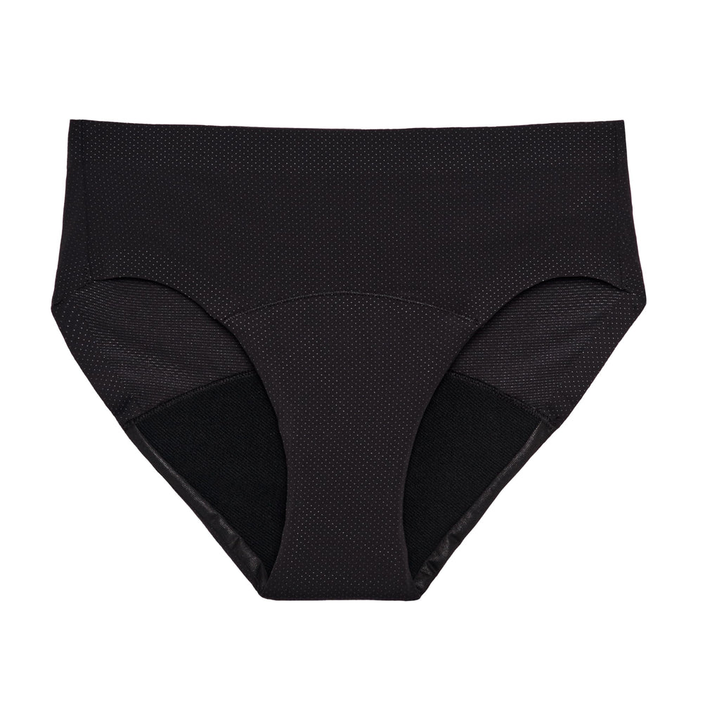 Thinx breathable hip hugger underwear with all-day absorbency and leak protection