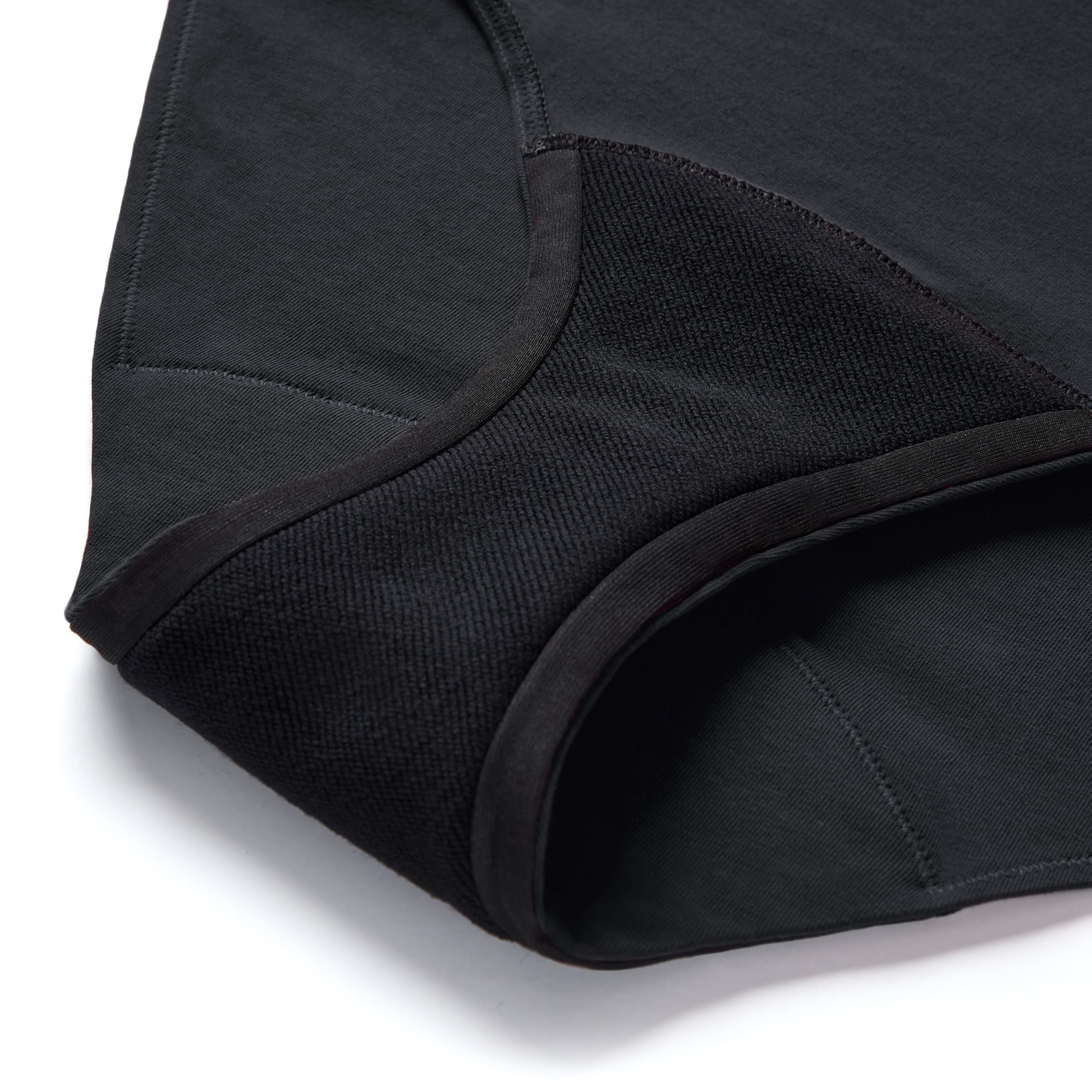 Thinx for All leakproof underwear worn under clothing demonstrates leak-safe design.