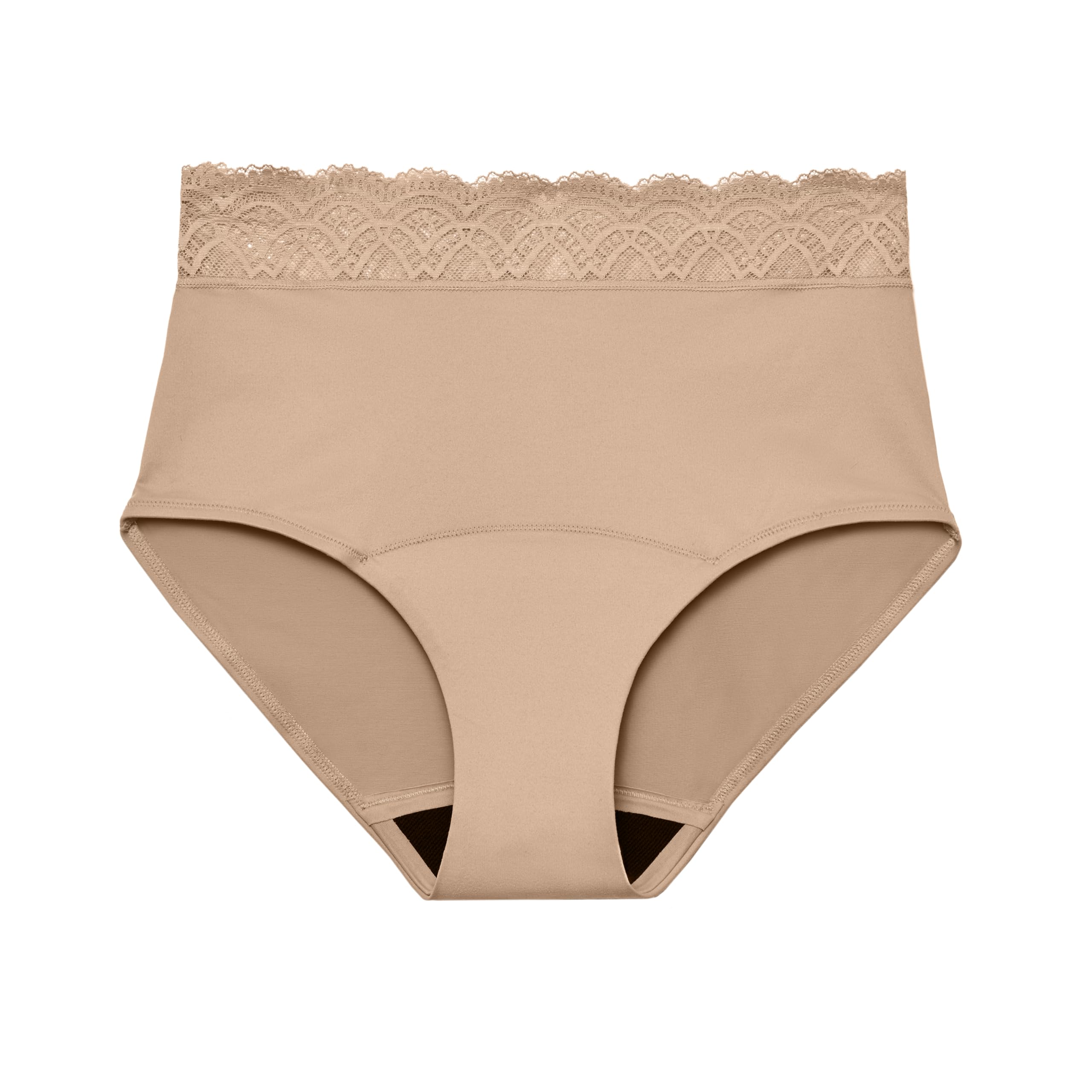 Thinx For All Leaks hi-waist underwear front view showing discreet protection up to 100 ml.