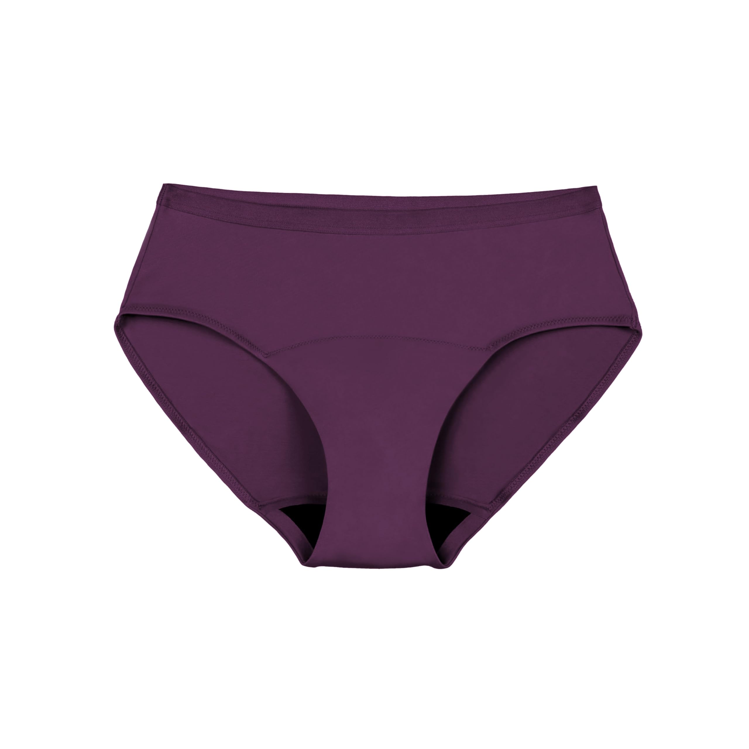 Thinx For All Leaks hip-hugger underwear, front view, discreet light leak protection.