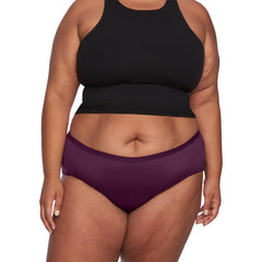 Thinx For All Leaks hip-hugger fabric close-up shows soft, comfortable material.