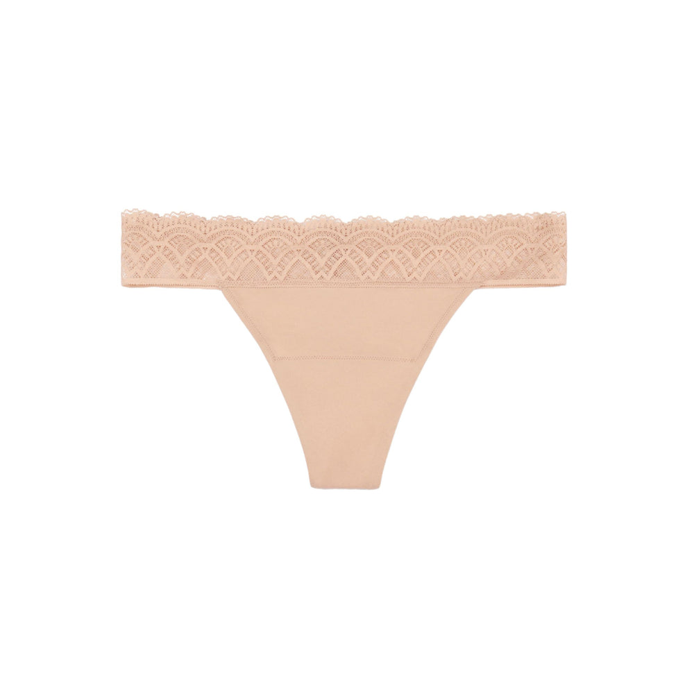 Thinx For All Leaks black thong underwear XXL for daily discretion and light protection.