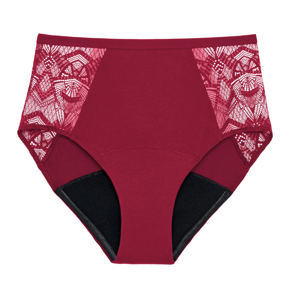 Thinx hi-waist period underwear close-up showing buttery-soft fabric for all-day comfort