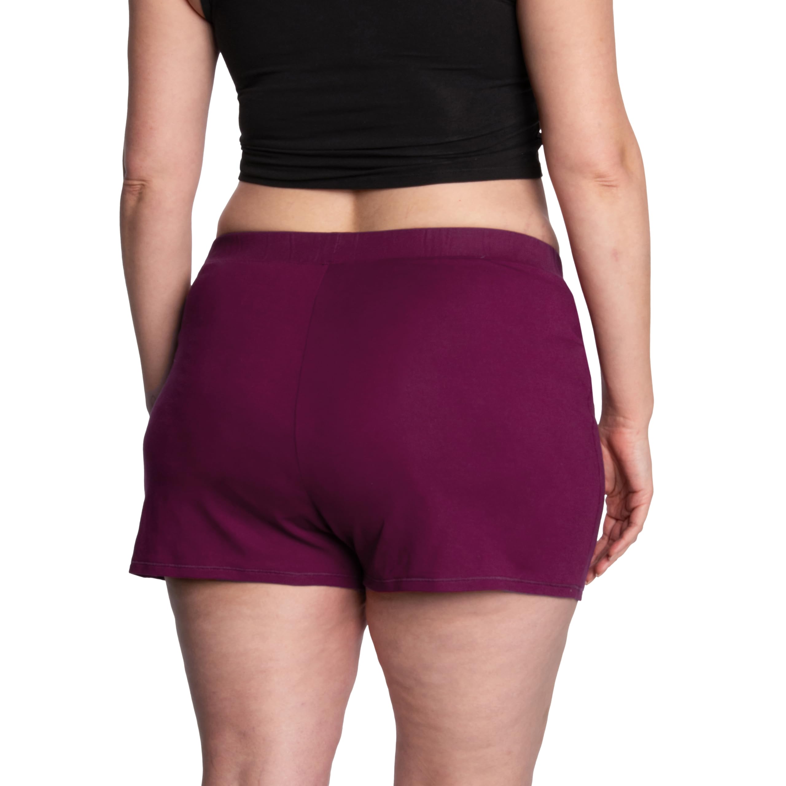 Thinx model wears Sleep-Shorts for a comfortable, regular-underwear look with protection.