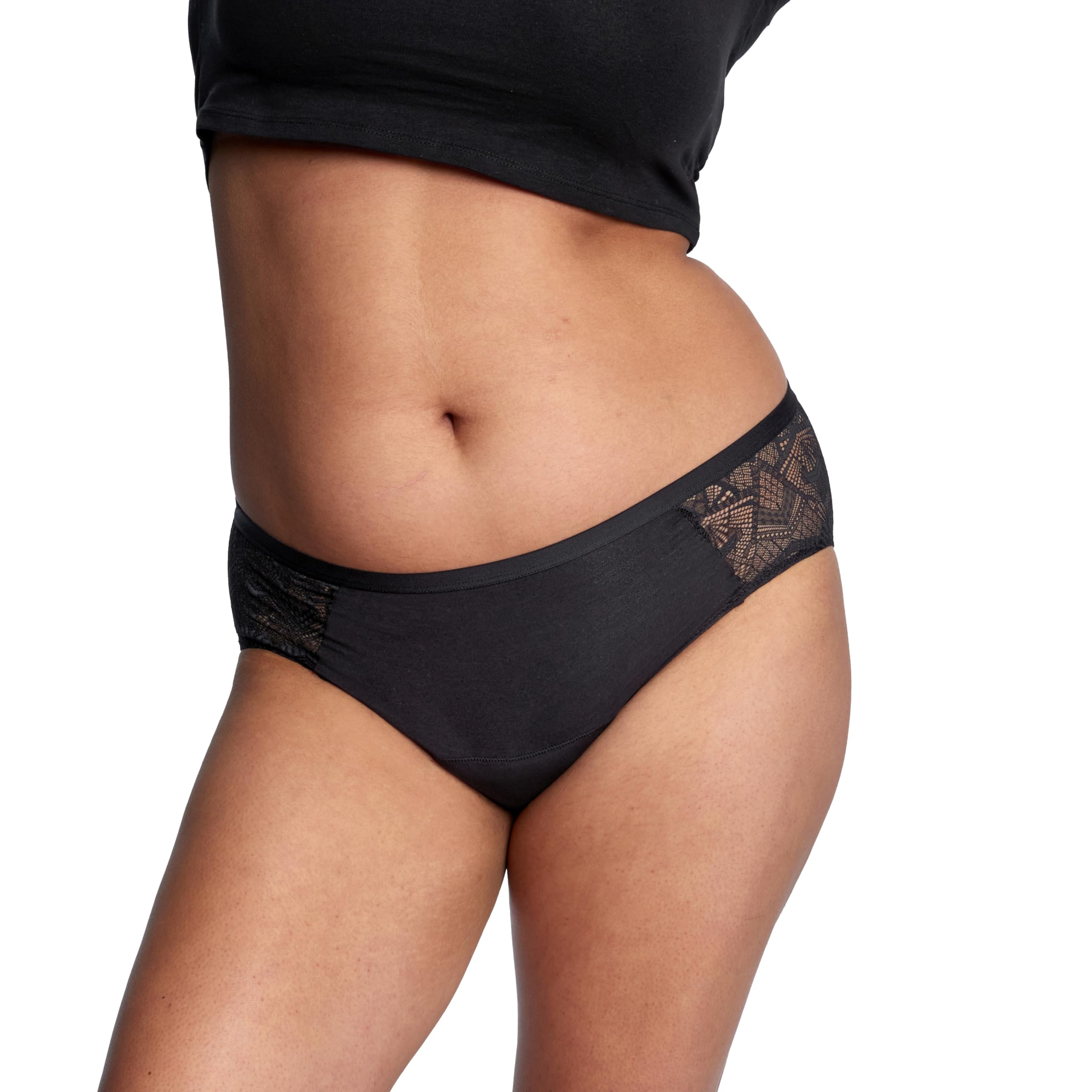 Close-up of THINX fabric showing Supima cotton blend for a soft breathable feel
